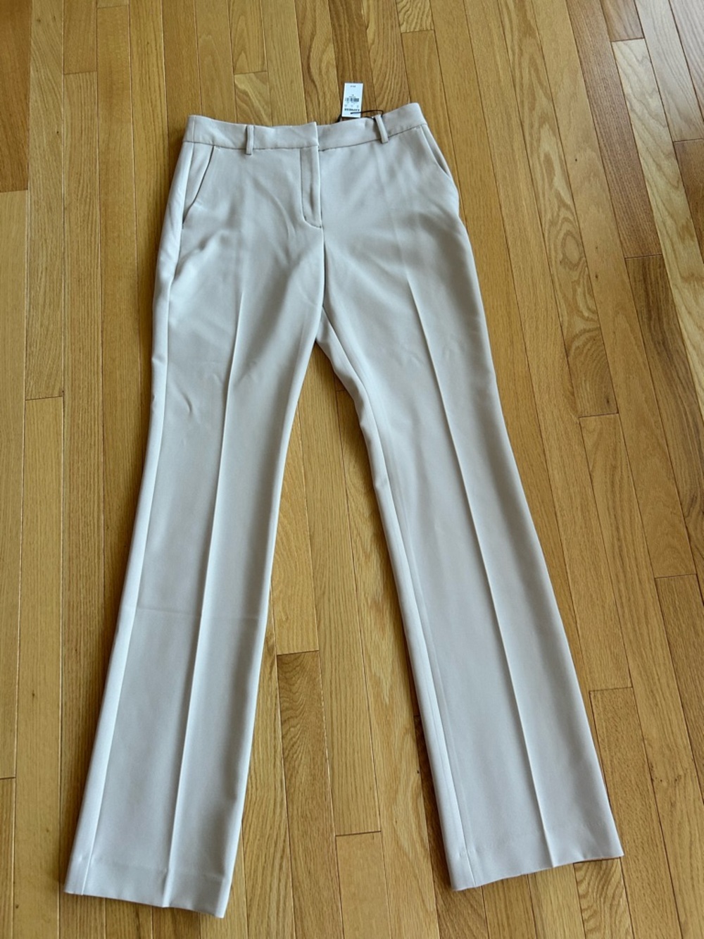 Express Women's Boot-Cut Dress Pants in Light Beige